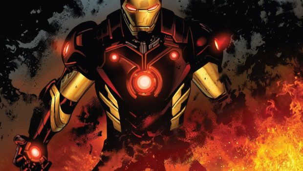Comic Art Iron Man Wallpaper HD.