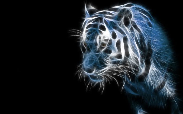 Cool 3D HD Wallpaper Tiger.