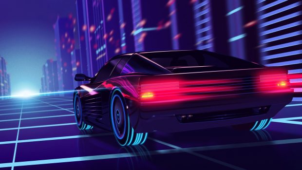 Cool 80s Background.