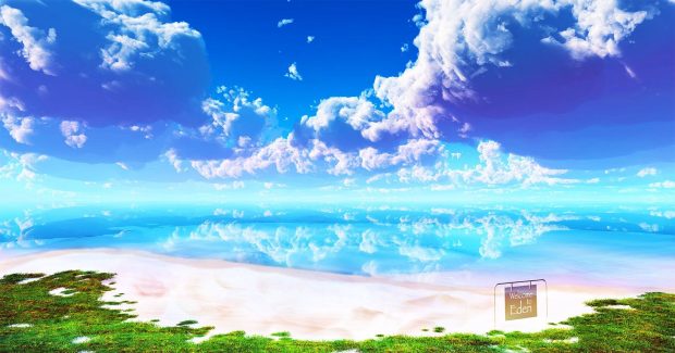 Cool Anime Beach Wallpaper HD.