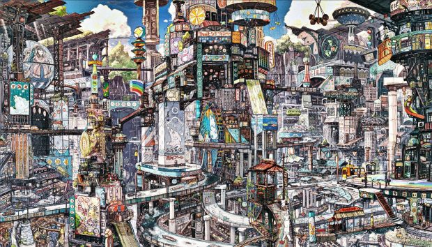Cool Anime City Wallpaper.