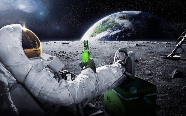Cool Astronaut HD Wallpaper Beer.