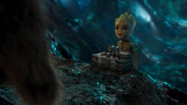 Cool Baby Groot Background.