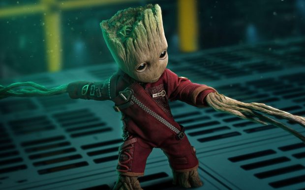 Cool Baby Groot Wallpaper HD.