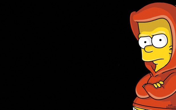 Cool Bart Simpson Desktop Background.