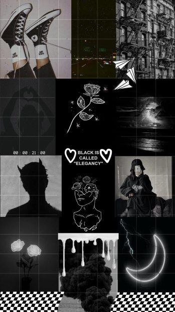 Cool Black Aesthetic Wallpaper HD.