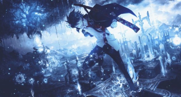 Cool Blue Exorcist Wallpaper HD.