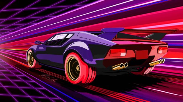 Cool Car Free download 80s Wallpaper.