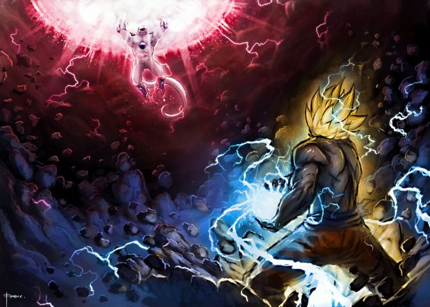 Cool Goku Background Super Saiyan.