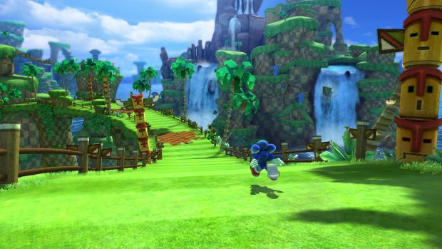 Cool Green Hill Zone Background.