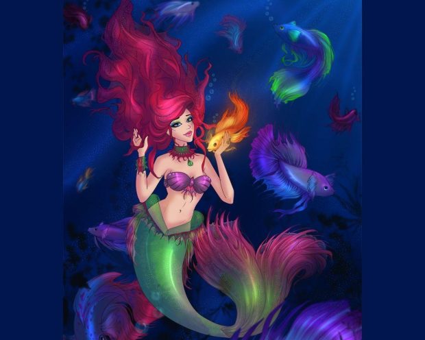 Cool Little Mermaid Background.