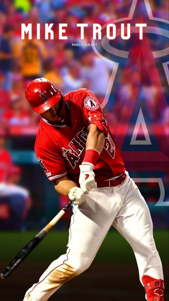 Cool Mike Trout Wallpaper HD.