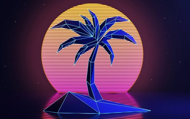 Cool Neon Wallpaper Summer Vibe.