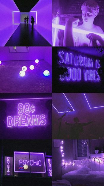 Cool Purple Wallpaper Aesthetic Background.