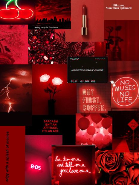 Cool Red Aesthetic Wallpaper HD.