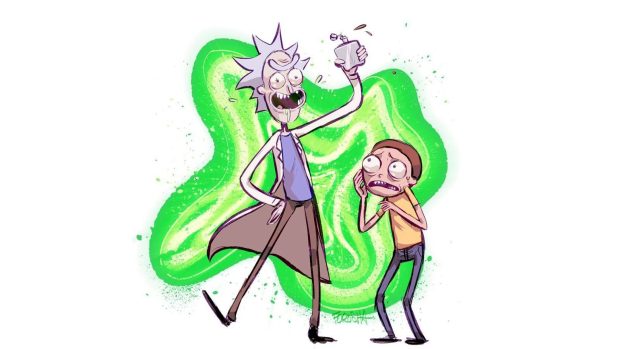 Cool Rick and Morty Desktop Background.