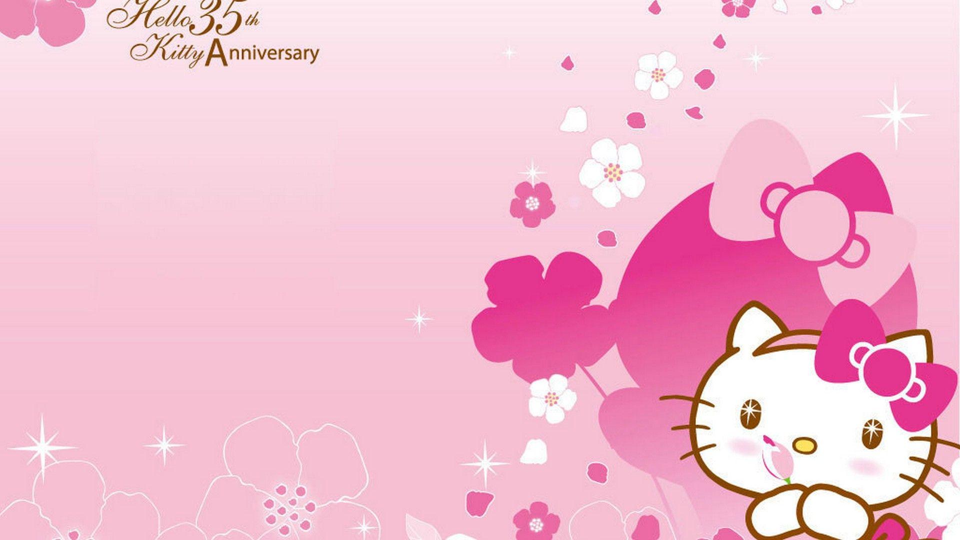Sanrio Hello Kitty Tulips Pink Wallpaper  Kawaii Hoshi