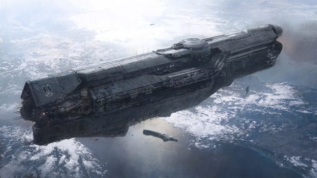 Cool Spaceship Wallpaper HD.