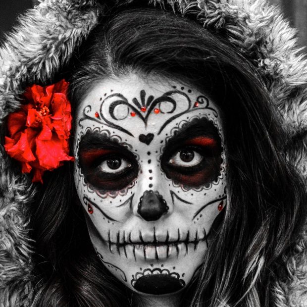 Cool Sugar Skull Background.