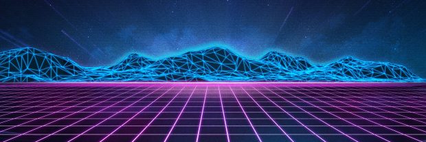 Cool Synthwave Background.