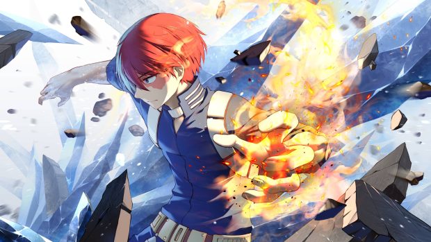 Cool Todoroki 4K Wallpaper.