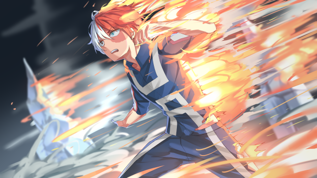 Cool Todoroki Background.