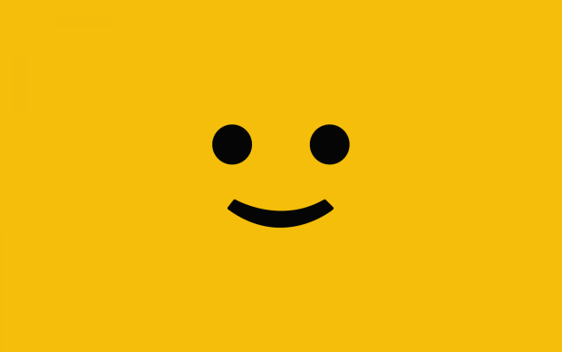 Cool Yellow Backgrounds Smile Face.