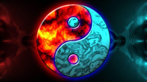 Cool Yin Yang Background.