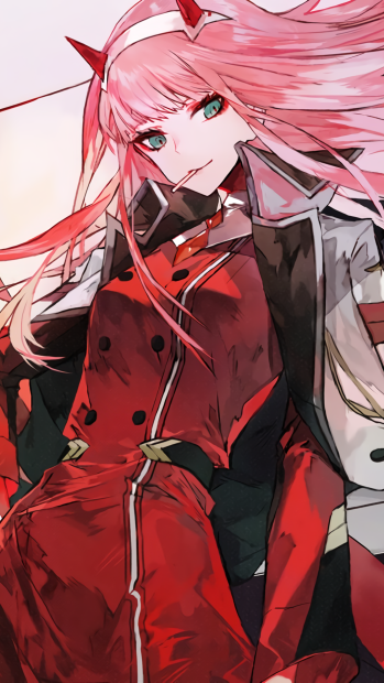 Cool Zero Two Background Red Dress.