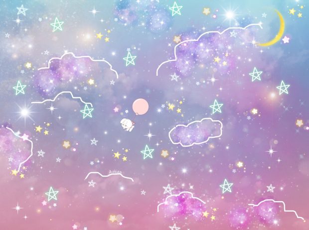 Cute Aesthetic Wallpaper Purple Wallpaper HD.