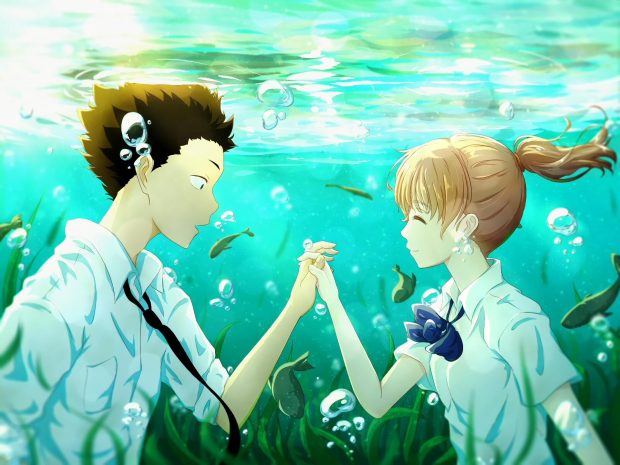 Cute Anime Aesthetic Couple Wallpaper HD.