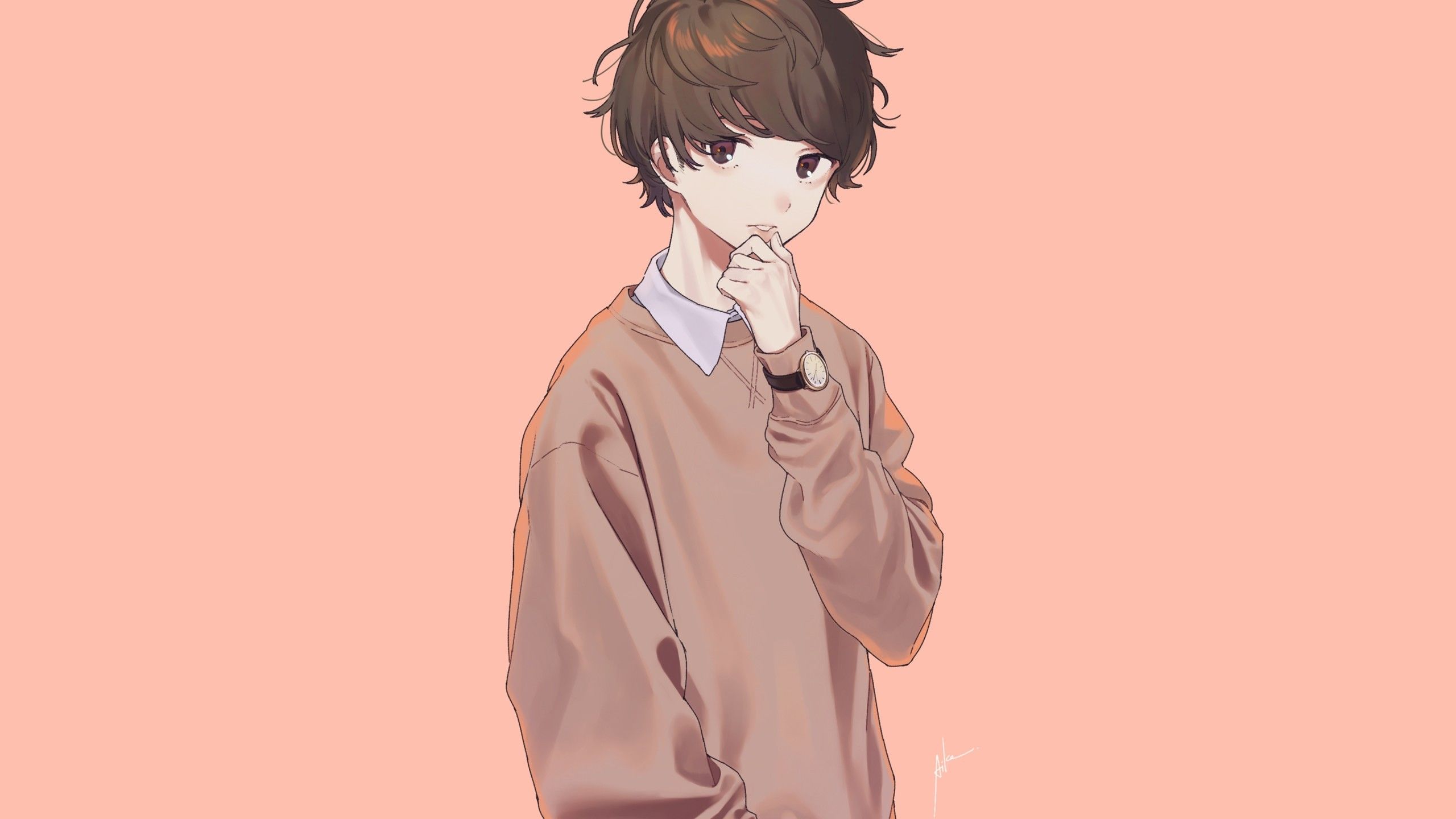 Cute anime boy HD phone wallpaper  Peakpx