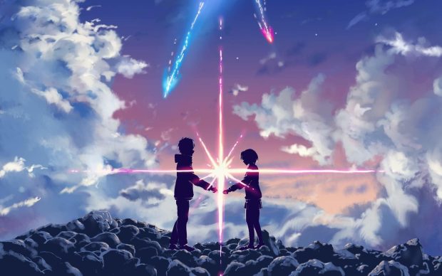Cute Anime Couple Wallpaper HD Free download.