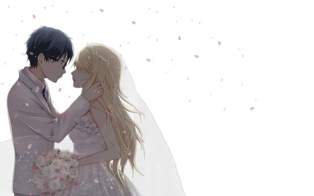 Cute Anime Couple Wallpaper High Quality.