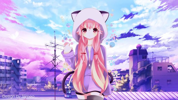 Cute Anime Girl Wallpaper HD.