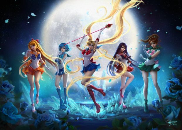Cute Anime Girl Wallpaper Sailor Moon.