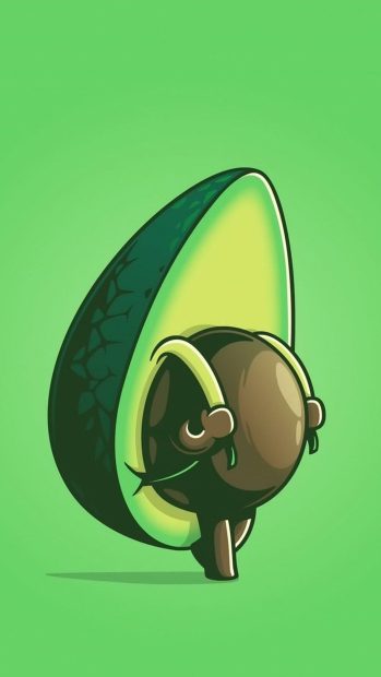 Cute Avocado Background for Android.