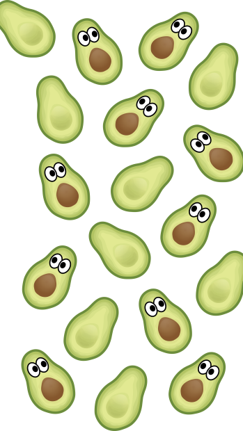 Cute Avocado Wallpaper.