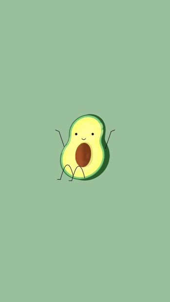 Cute Avocado Wallpaper Free Download.