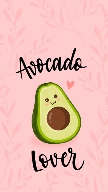 Cute Avocado Wallpaper HD Free download.