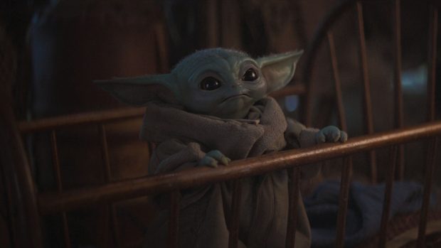Cute Baby Yoda Background.