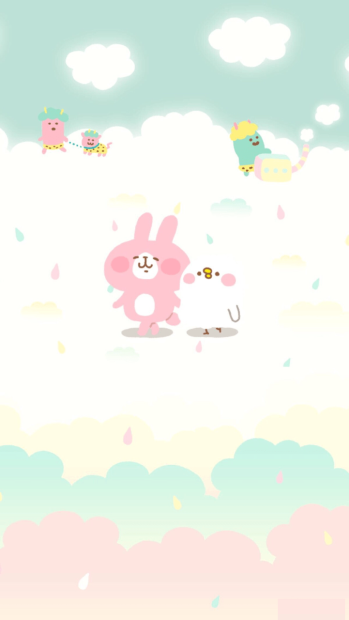 Cute Background Aesthetic Bunny.