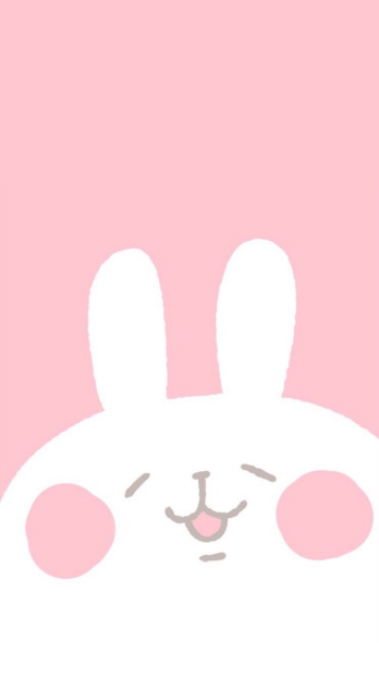 Cute Background Aesthetic Pink Bunny.