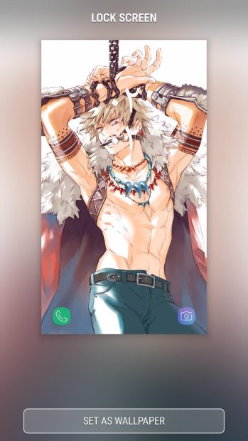 Cute Bakugou Background for Android.