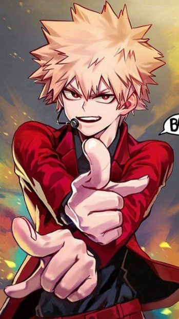 Cute Bakugou Background for Mobile.