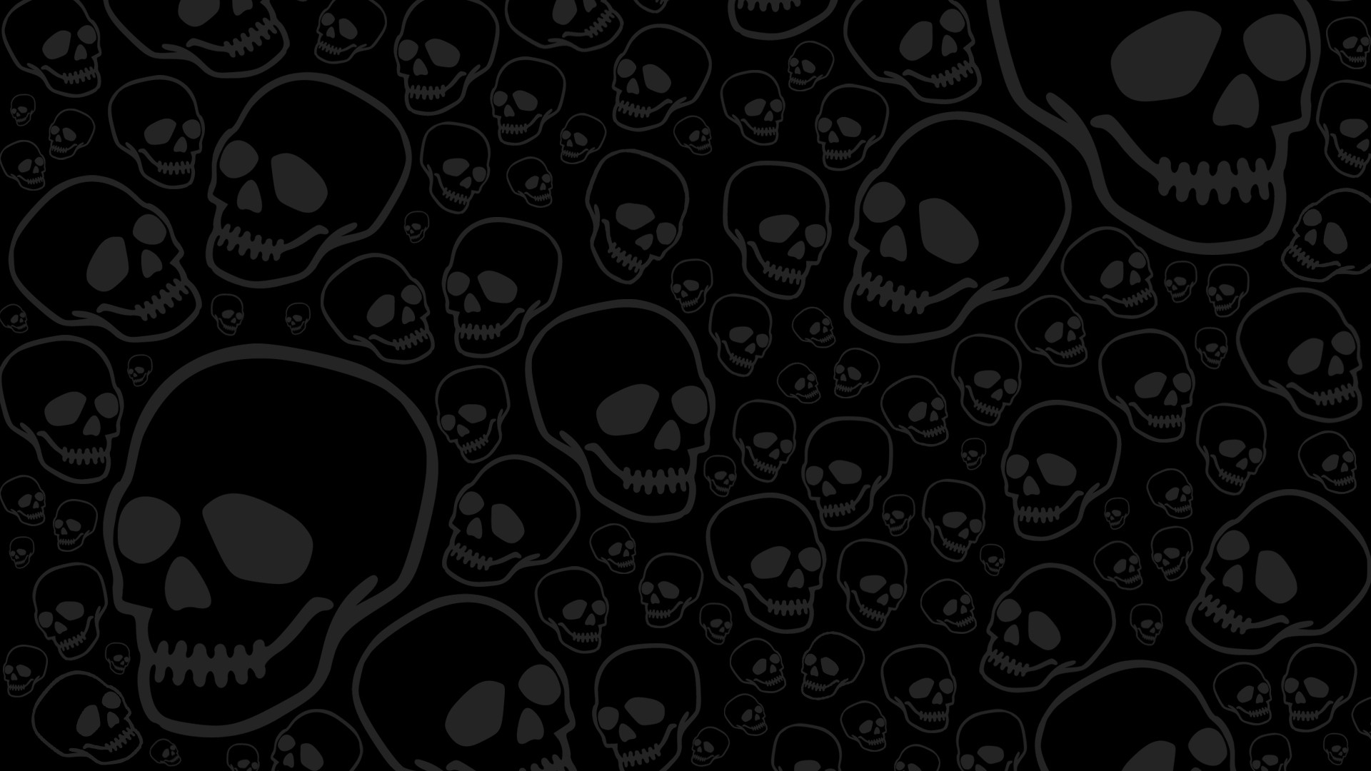 Cute Black Wallpaper HD Desktop Skull. 