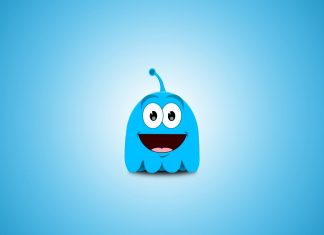 Cute Blue Wallpaper HD Free download.