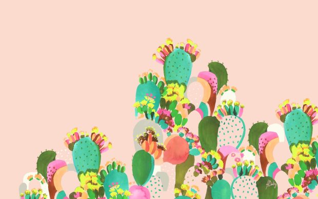 Cute Cactus Wallpaper for PC.