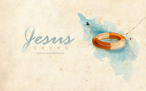 Cute Christian Wallpaper Jesus Saves.