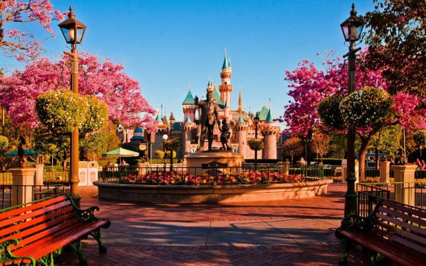 Cute Disneyland Background.